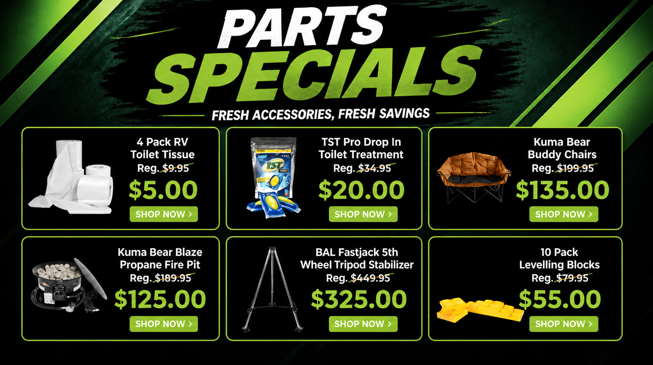 Parts Specials — fresh accessories, fresh savings